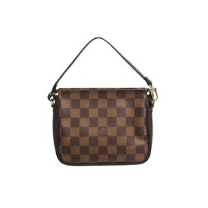 LOUIS VUITTON Truth Makeup Pouch Handbag Damier Canvas Brown
